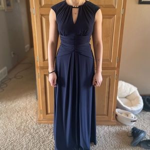 Full length formal dress.